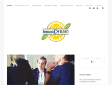 Tablet Screenshot of lemonzdream.com